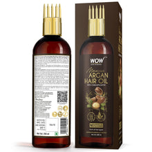 Load image into Gallery viewer, WOW Skin Science Moroccan Argan Hair Oil - WITH COMB APPLICATOR - Cold Pressed - No Mineral Oil & Silicones - 200 ml