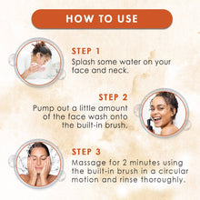 Load image into Gallery viewer, WOW Skin Science Ubtan Foaming Face Wash with Built-In Face Brush for Deep Cleansing - No Parabens, Sulphate, Silicones & Color - 100 ml