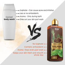 Load image into Gallery viewer, WOW Skin Science Peppermint, Pine & Rosemary Foaming Body Wash - No Parabens, Sulphate, Silicones & Color - 250 ml