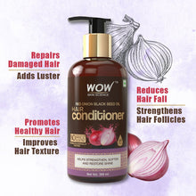 Load image into Gallery viewer, WOW Skin Science Onion Black Seed Oil Ultimate Hair Care Kit (Shampoo + Hair Conditioner + Hair Oil)