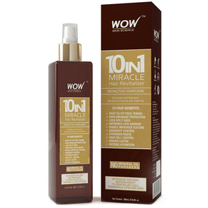 WOW Skin Science 10 in 1 Miracle No Parabens & Mineral Oil Hair Revitalizer Mist Spray - 200 ml